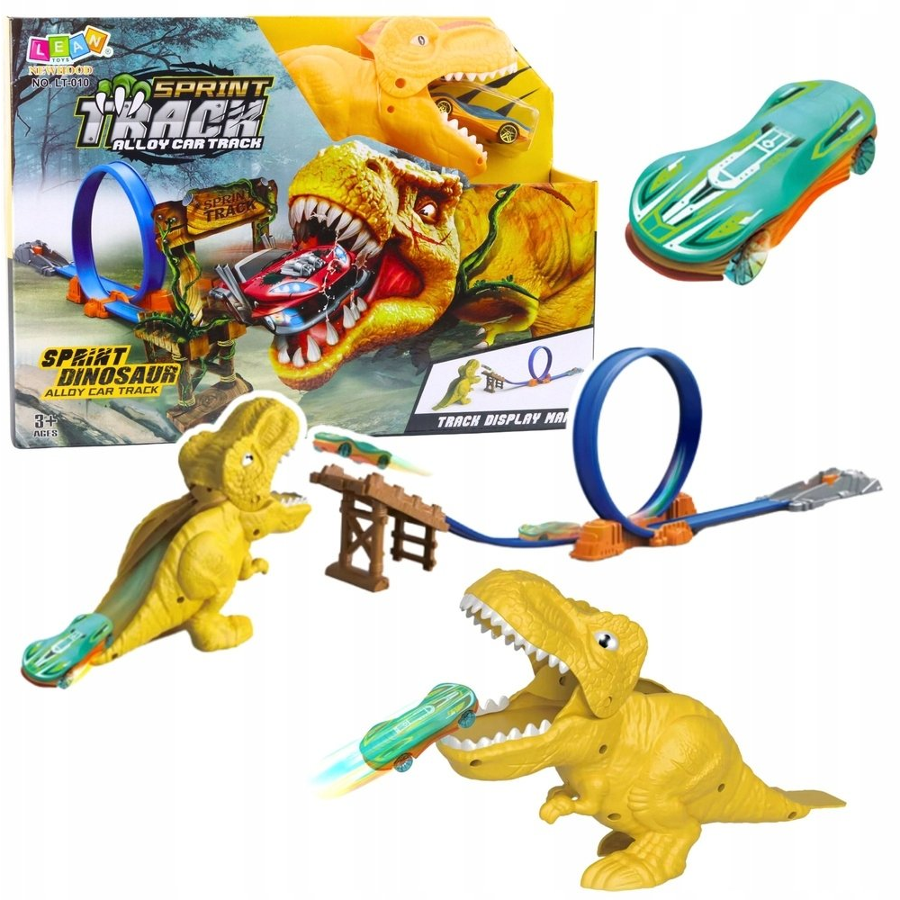 Lean Toys Autópálya Katapult Kilövő Dinoszaurusz Készlet (23199)