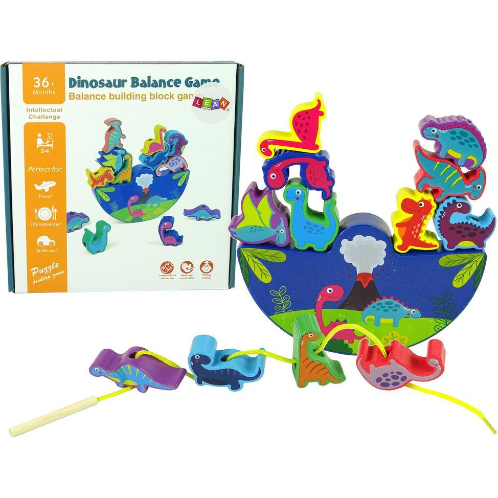 Fából Készült Dinoszaurusz Mérleg Játék Dinoszaurusz Arcade Játék 10155 (492662)