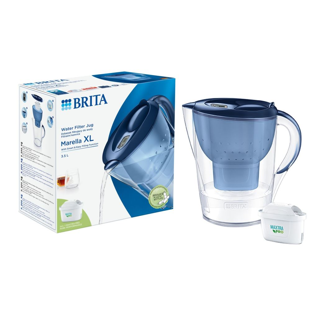 Brita Marella XL vízszűrő kancsó 3.5 liter kék (1052778) (br1052778)