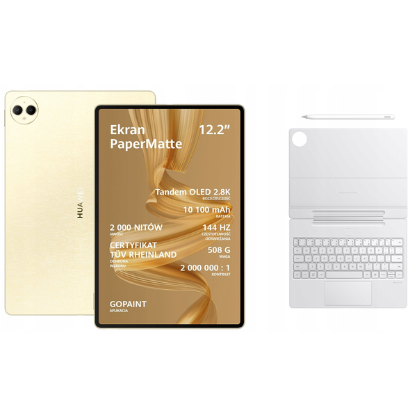 Huawei MatePad Pro 12.2" 12/512GB PaperMatte Gold + Keyboard + Stylus