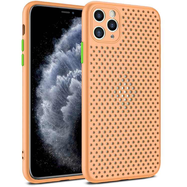 Fusion Breathe Apple iPhone 12 Mini Szilikon Tok - Narancssárga/Mintás (FSN-BR-BC-IPH12M-OR)