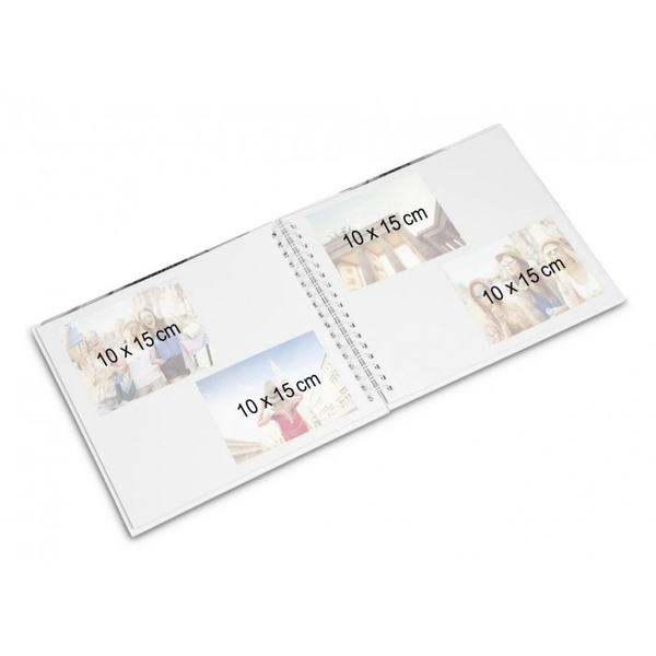 Hama 00009831 fotoalbum og arkbeskyttelse Sort 50 ark 10 x 15 Spiral indbinding
