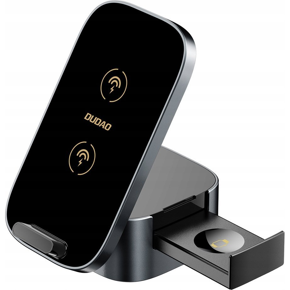 Dudao A11Pro Plus Induktív Töltő 3 Az 1-ben Telefon/Okosóra/Fejhallgató 15W-Fekete (6976625332571)