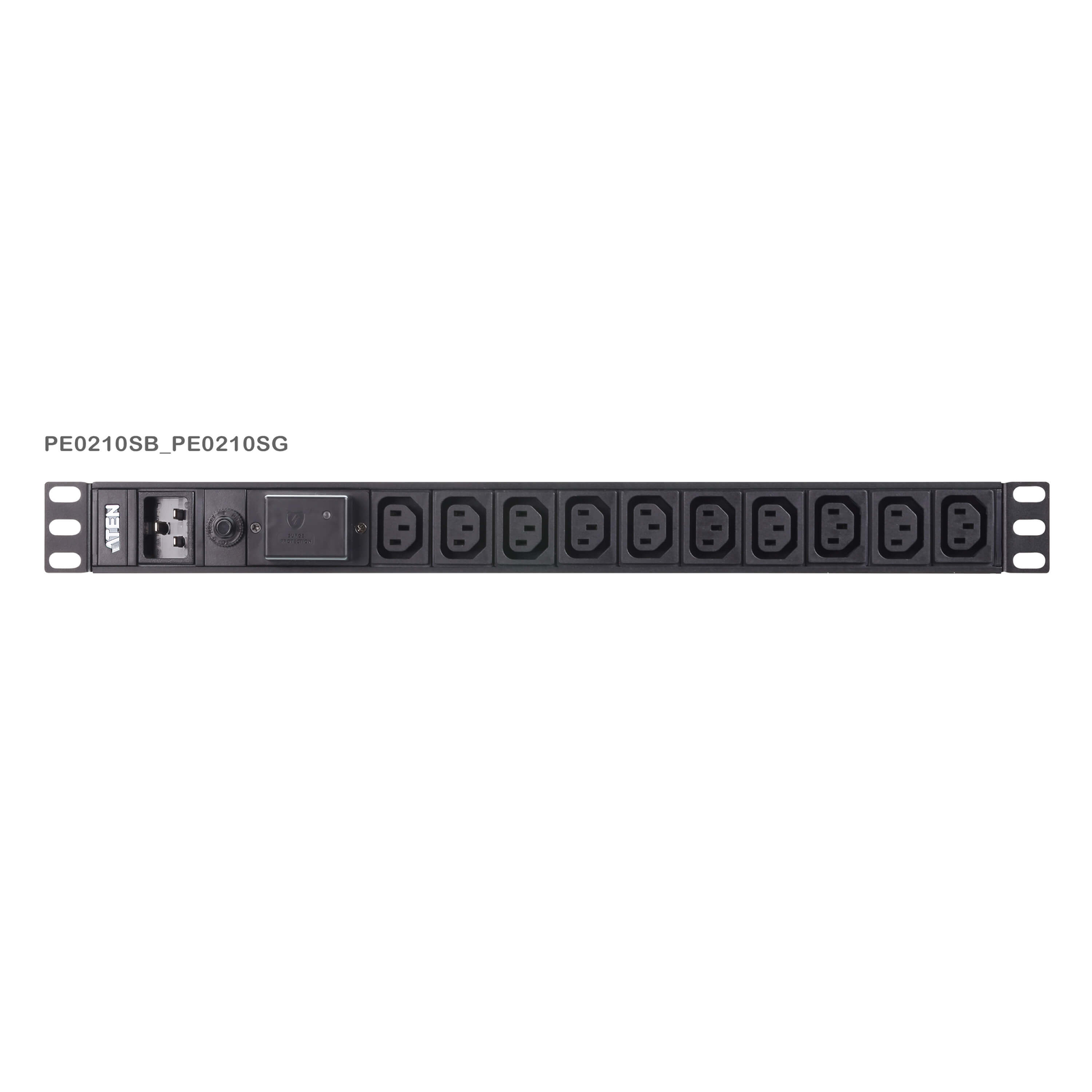 ATEN PE0210SG-AT-G áramelosztó egység (PDU) 10 AC kimenet(ek) 1U Fekete (PE0210SG-AT-G)