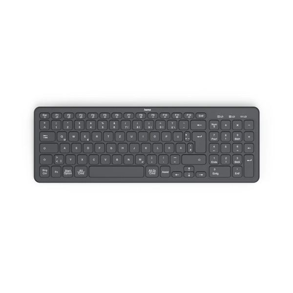 Hama WK-300 Multi-Device Wireless USB-A Billentyűzet HUN - Fekete