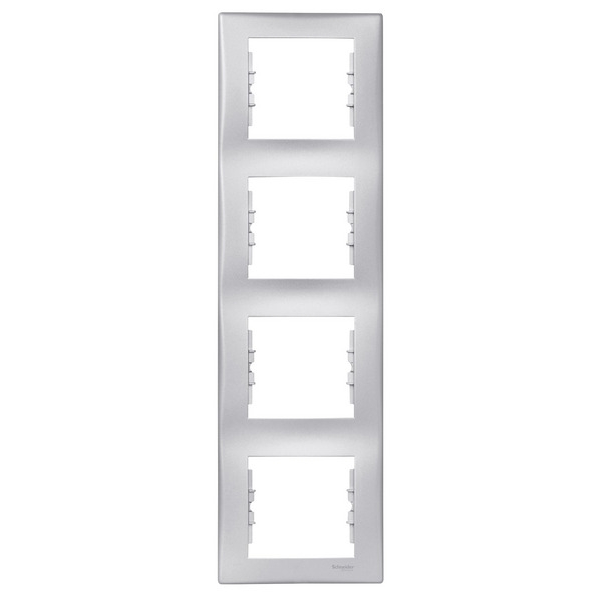 Schneider SDN5802060 SEDNA függőleges alumínium négyes keret