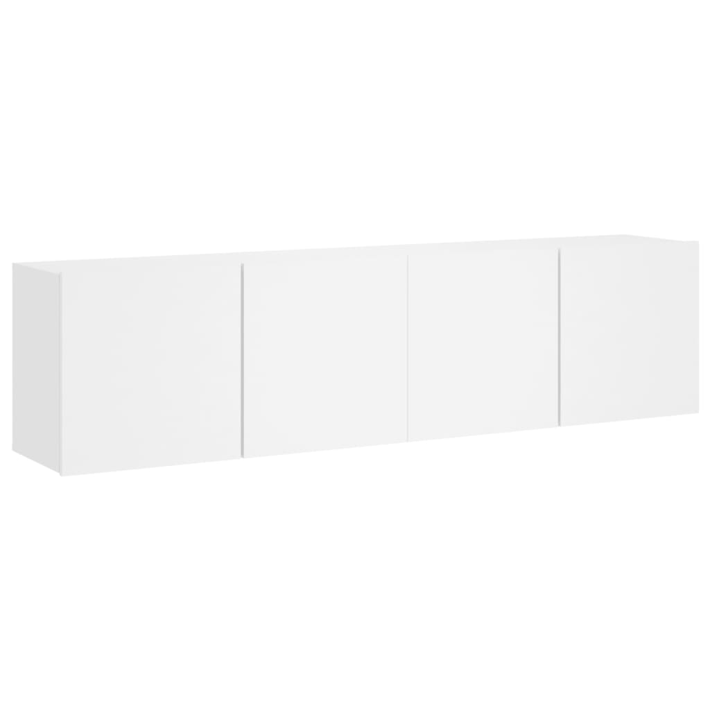 2 db fehér falra szerelhető TV-szekrény 80 x 30 x 41 cm (836953)