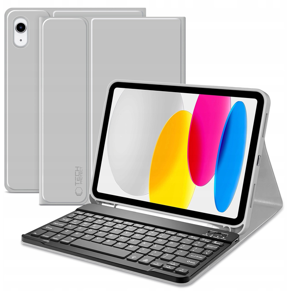 TECH-PROTECT SC PEN + KEYBOARD IPAD 10.9” 10 / 2022 / 11” 11 / 2025 GREY