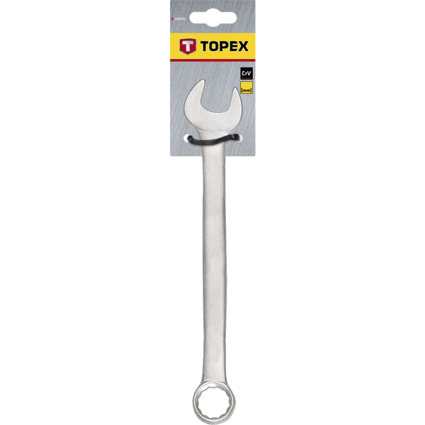 Cheie combinata Topex, 35D390, 18 mm, Finisaj negru