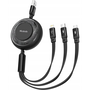 3-in-1 USB-C to USB-C / Lightning / Micro USB cable, Mcdodo CA-3730, 1.2m (black)