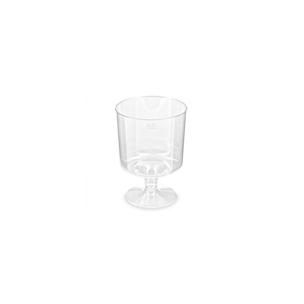 Pohár 2 dl műanyag talpas 10 db/csomag (73112)