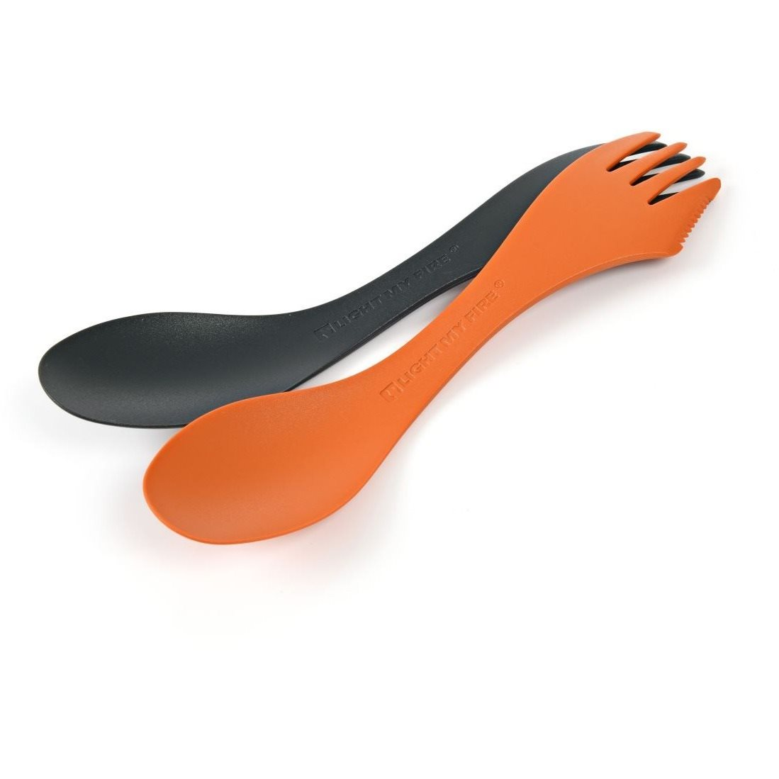 Light My Fire Spork medium 2-pack rustyorange/slatyblack (7331423012718)