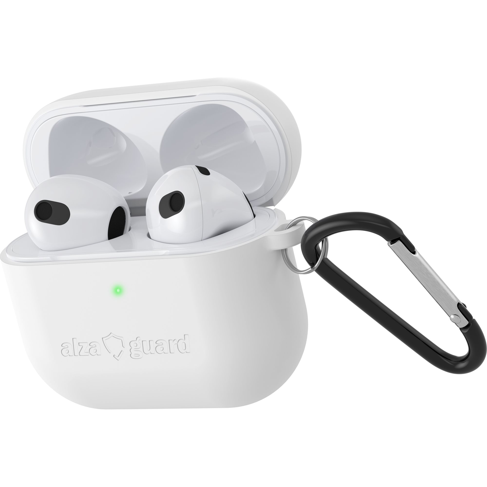 AlzaGuard Skinny Silicone Case Airpods tok 2021 fehér (AGD-ACSS3W)