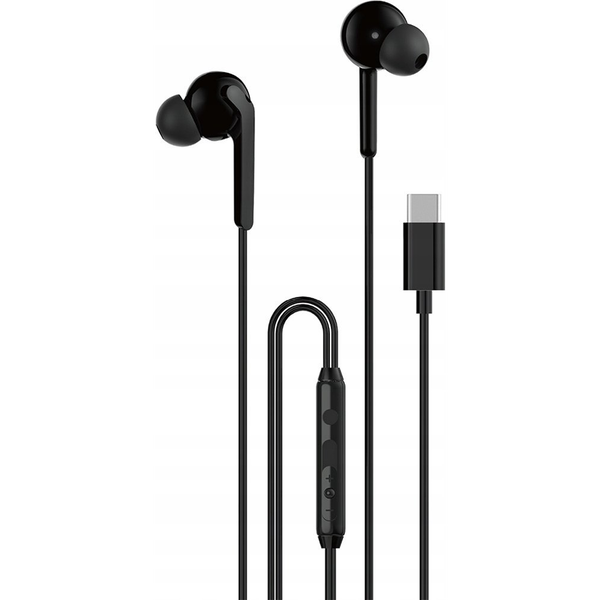 Dudao X3C+ Vezetékes Fülhallgató USB-C Csatlakozóval 1.2 m-Fekete