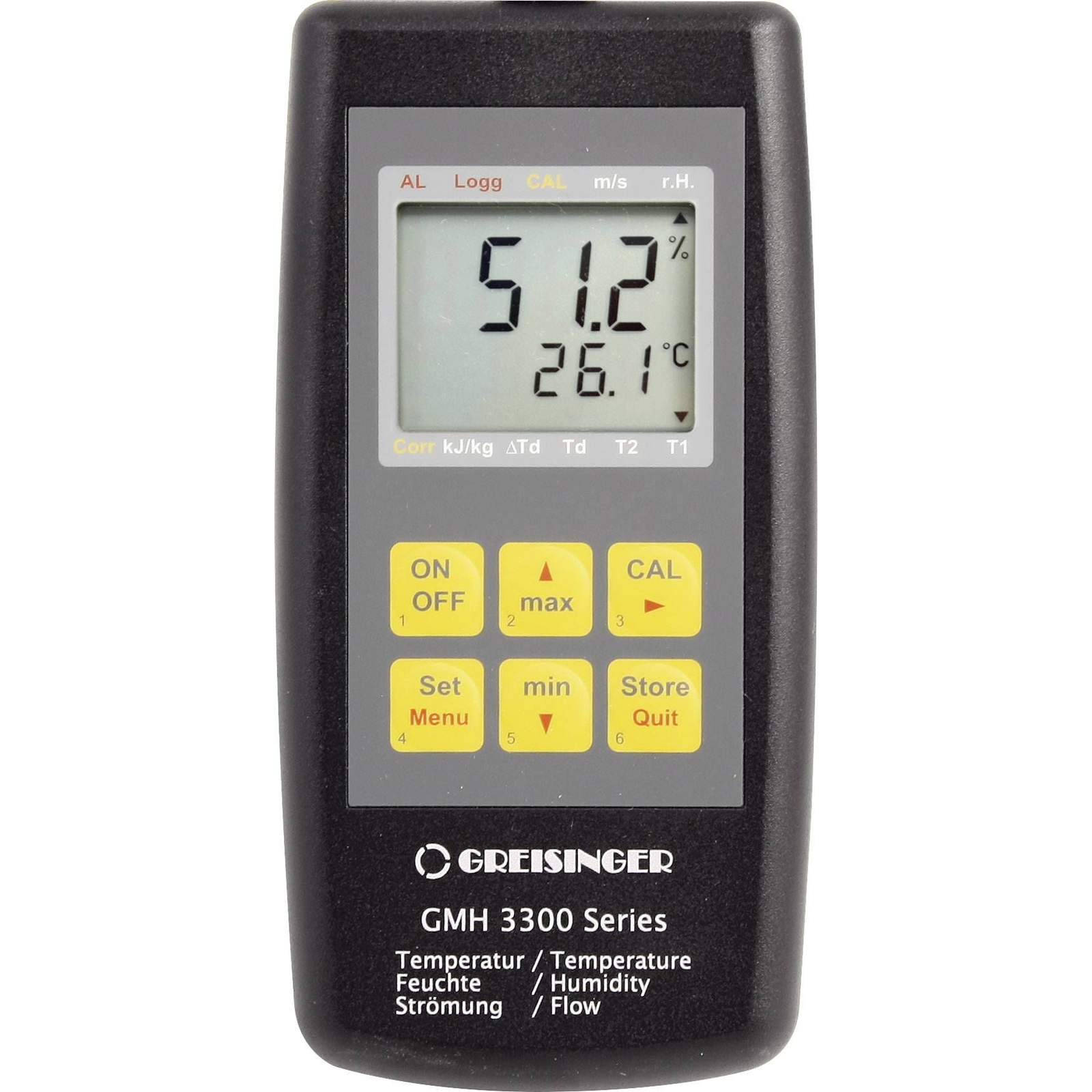 Greisinger GMH 3331 légnedvesség mérő (478450) (greis478450)