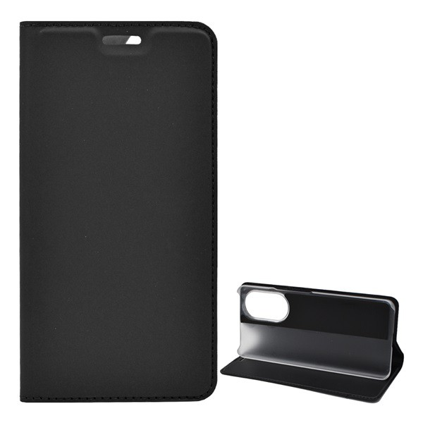 Tok álló, bőr hatású (FLIP, oldalra nyíló, asztali tartó funkció) FEKETE [Honor 50] (5996591111209)