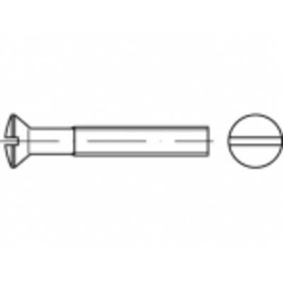 TOOLCRAFT TO-5452734 süllyesztett fejű csavar M5 45 mm egyeneshornyú ISO 2010 sárgaréz 200 db