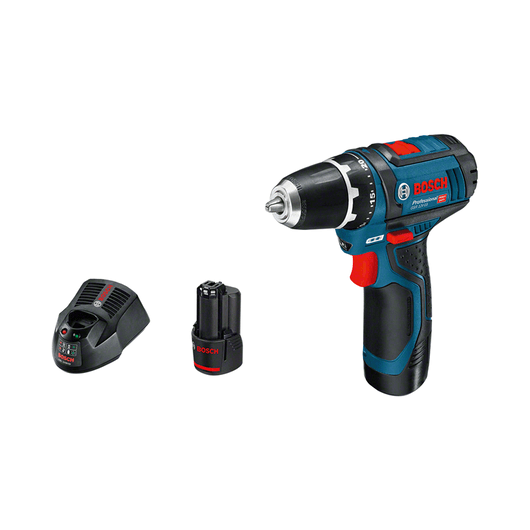 Bosch GSR 12V-15 Professional 650 g Sort, Blå, Rød, Sølv