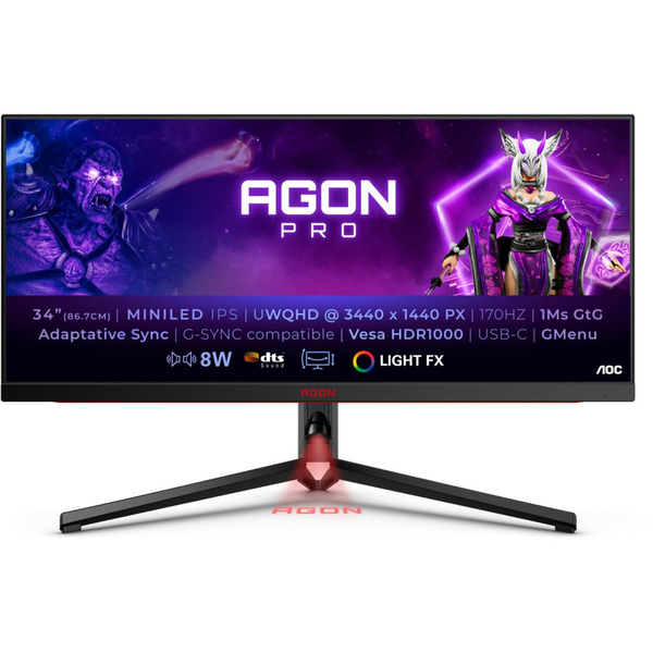AOC Agon Pro AG344UXM 34" UltraWide 3440x1440 170Hz Mini LED Monitor