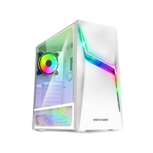 Carcasa Spirit of Gamer Clone 4 RGB, Alb, 435x220x455mm