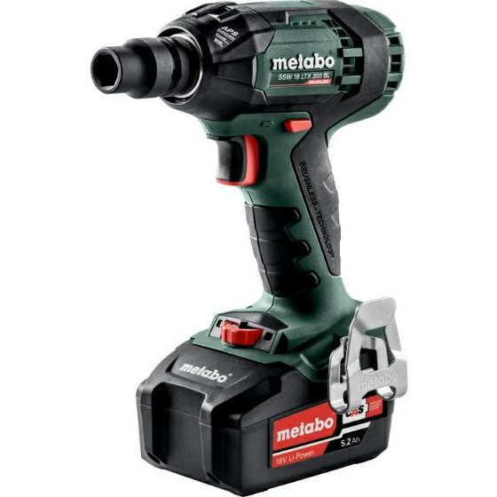 Metabo SSW 18 LTX 300 BL Akkus Ütvecsavarozó - 18 V, 2650 rpm, 2 x 5,2 Ah Akku és Töltő, metaBOX-ban