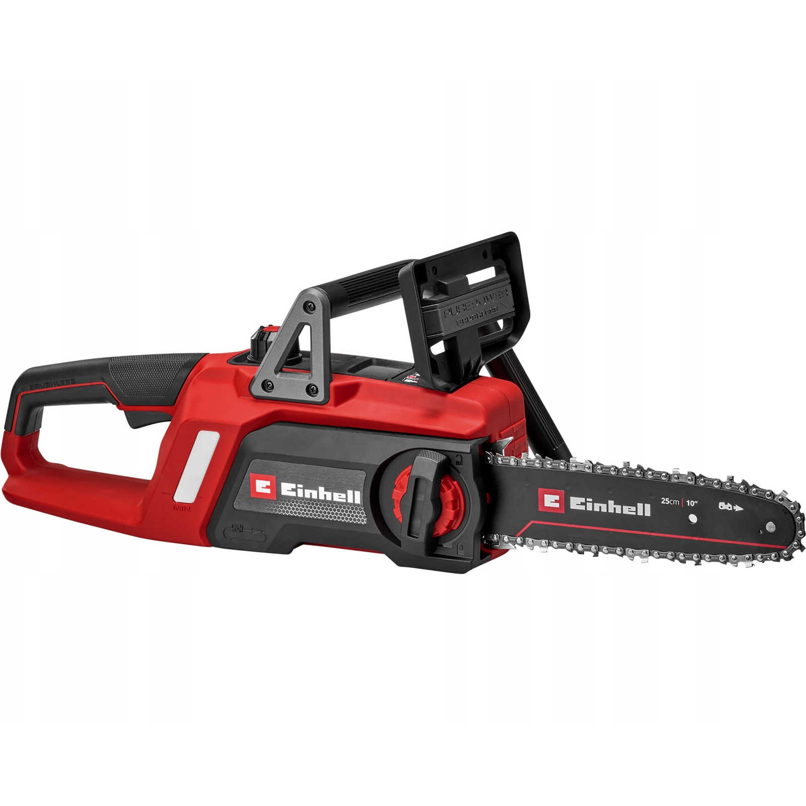 Einhell GE-LC 18/25 Li BL-Solo Akku Akkus láncfűrész Szoft markolat Penge hossza 250 mm (4600070)
