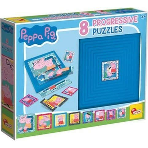 Peppa malac 8 az 1-ben 25db-os progresszív puzzle - Lisciani (304-97838)