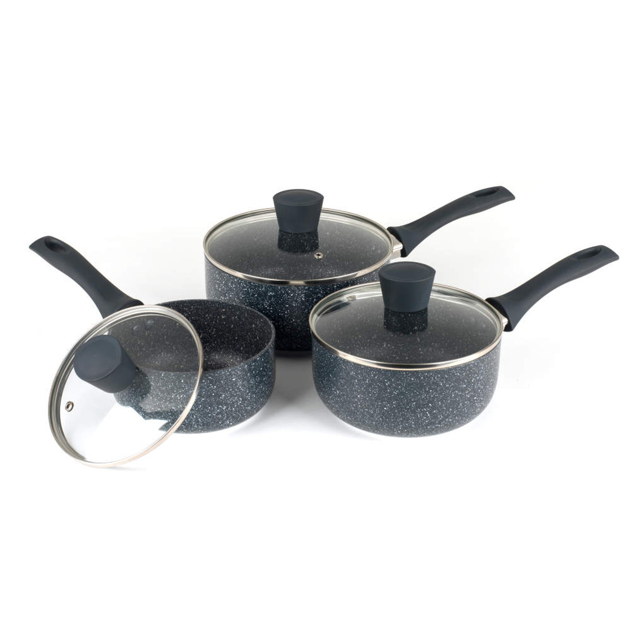 Súprava hrncov Russell Hobbs Nightfall Stone 3-dielna 16-20 cm