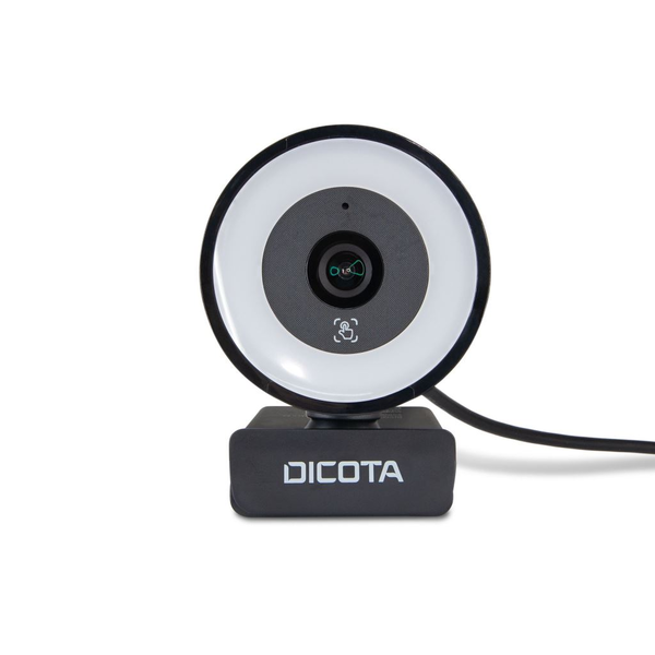 Dicota Ringlight 5MP webkamera USB 2.0 fekete