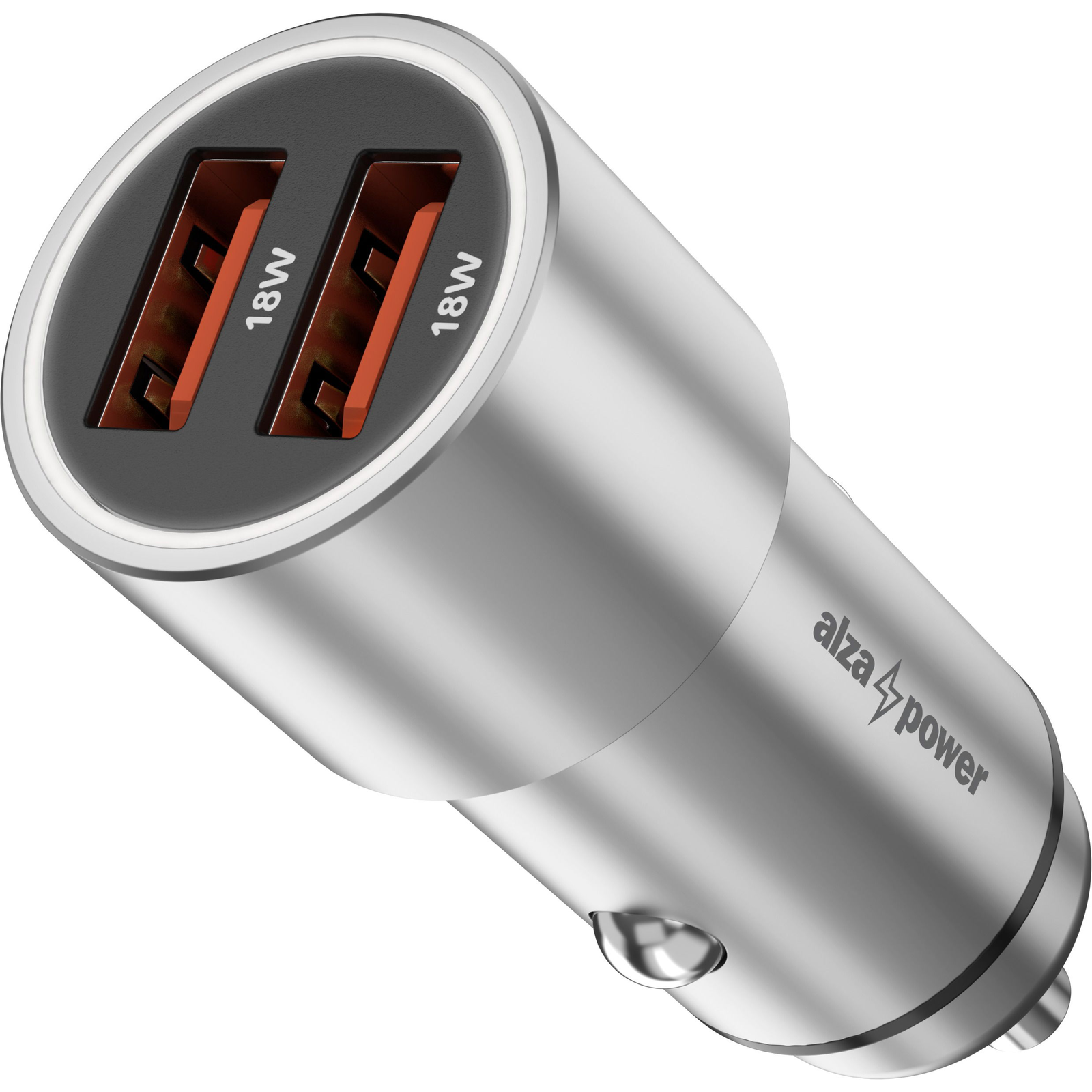 AlzaPower Car Charger X520 Fast Charge - ezüst (APW-CC2Q3CS)