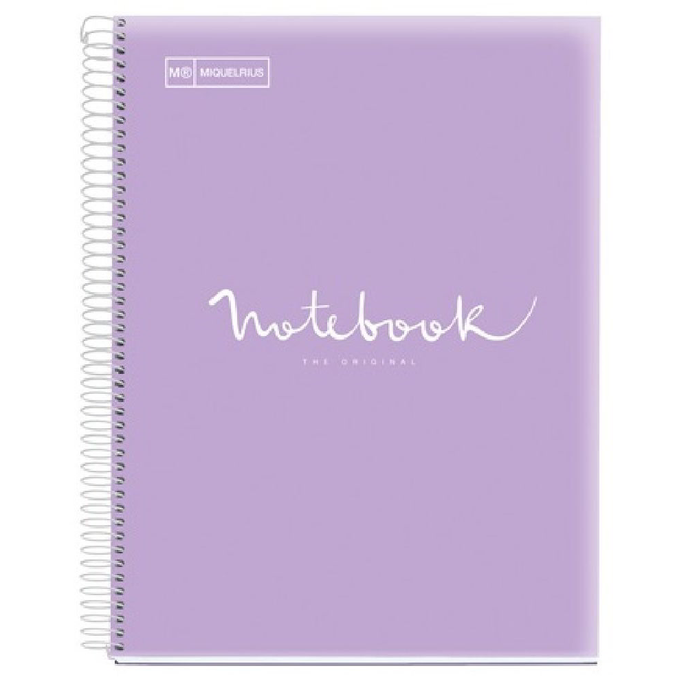 Miquelrius Emotions 120 lapos A5 vonalas spirálfüzet - Levendula (A152295621)