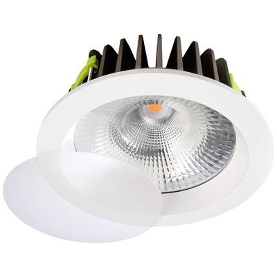 Deko Light 565184 COB 210 LED-es beépíthető lámpa EEK: G (A - G) Fixen beépített LED-es 37 W Közlekedési fehér (RAL 9016)
