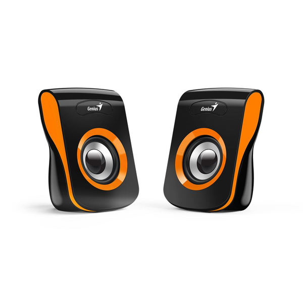Genius reproduktory SP-Q180, 2.0, 6W, černo-oranžové