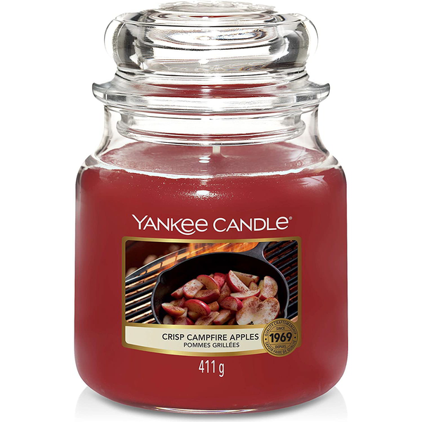 Буркан с ароматна свещ Yankee Candle Crisp Campfire Apples Medium