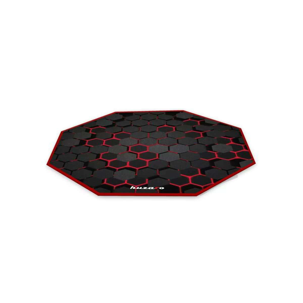 Huzaro FloorMat 2.0 Gaming szőnyeg - Fekete/Piros (120 x 120 cm)