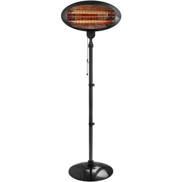 Grzejnik Emerio Emerio PH-121951, Quartz electric space heater, IP34, Indoor, Floor, Black, 2000 W