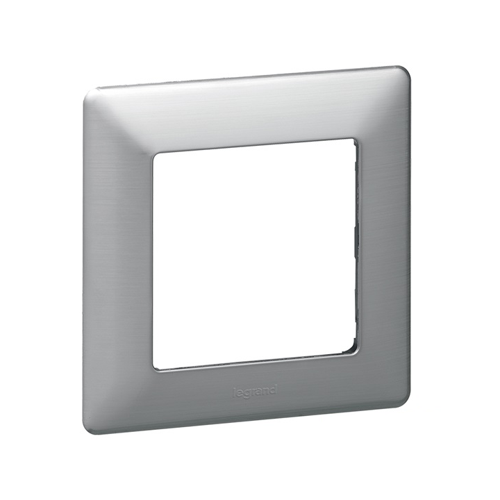 Legrand 754151 Valena Life Inox dekor 1-es keret Szürke (754151)