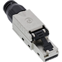 InLine 76204B cabluri conectoare RJ-45 Negru, Din oţel inoxidabil
