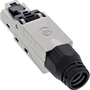InLine 76204B cabluri conectoare RJ-45 Negru, Din oţel inoxidabil