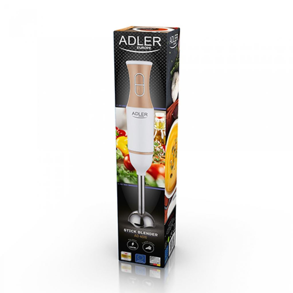 Mixer vertical, Tija Detasabila, Maner Ergonomic, Putere 500W, 2 Viteze, Lame din Otel Inoxidabil