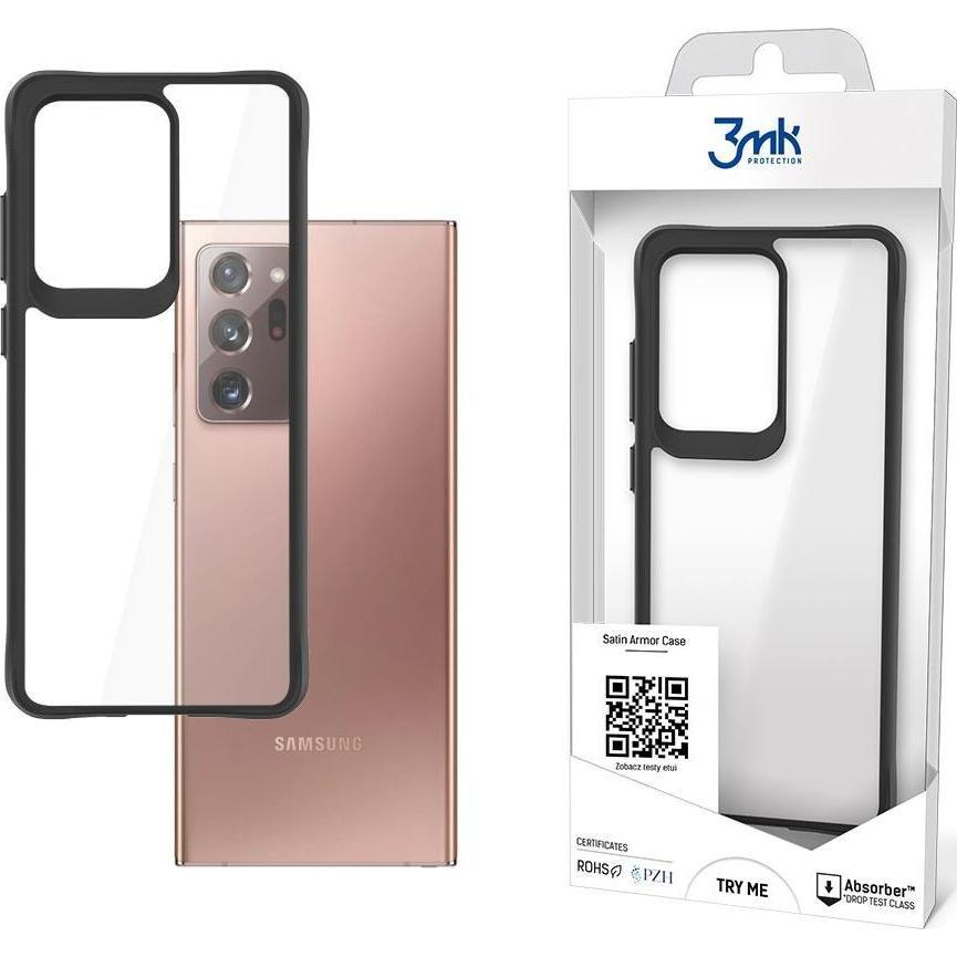 3mk Satin Armor Case+ átlátszó, TPU és PC anyagú telefontok Samsung Galaxy Note 20 Ultra 5G (5903108442169)