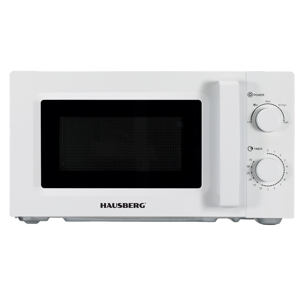 Hausberg HB-8008AB Szabadonálló mikrohullámú sütő 20L 1800W - Fehér (HB-8008AB)