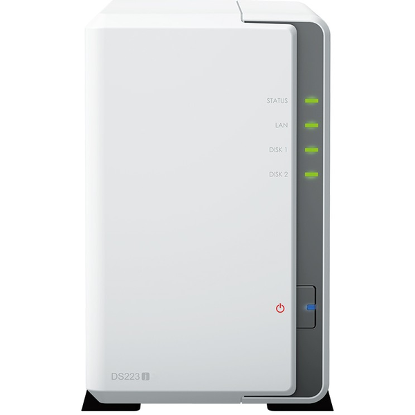 Network Attached Storage Synology DS223j, Процесор Realtek RTD1619B 1.7GHz, 2-Bay, 1GB DDR4