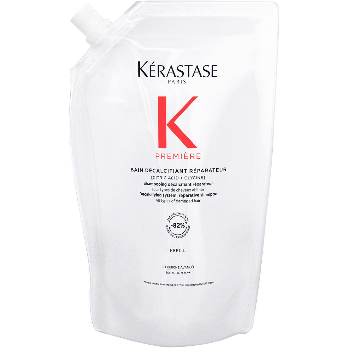 KÉRASTASE Première Bain Décalcifiant Réparateur Refill Pouch 500 ml (3474637231279)
