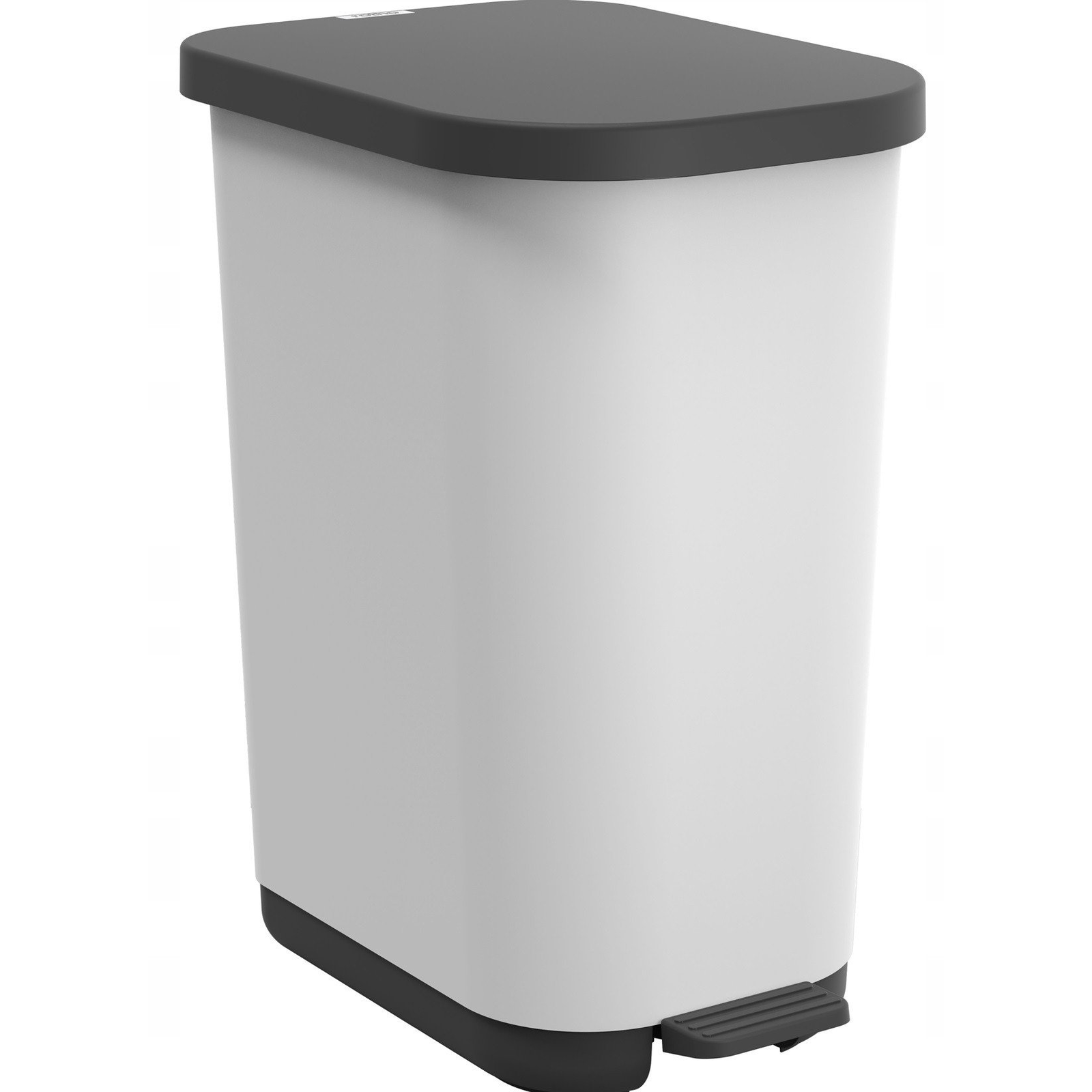 Rotho Ribo White 35 literes pedálos műanyag szemetes - Fehér