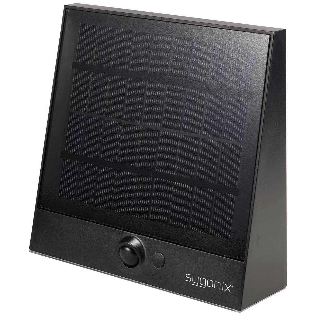 Sygonix Napelemes kültéri fali lámpa mozgásjelzővel LED Fixen beépített LED-es 2 W Antracit szürke (SY-5801970) (SY-5801970)
