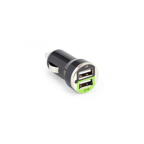 Sbox Autós 2xUSB töltő 3.1A Fekete