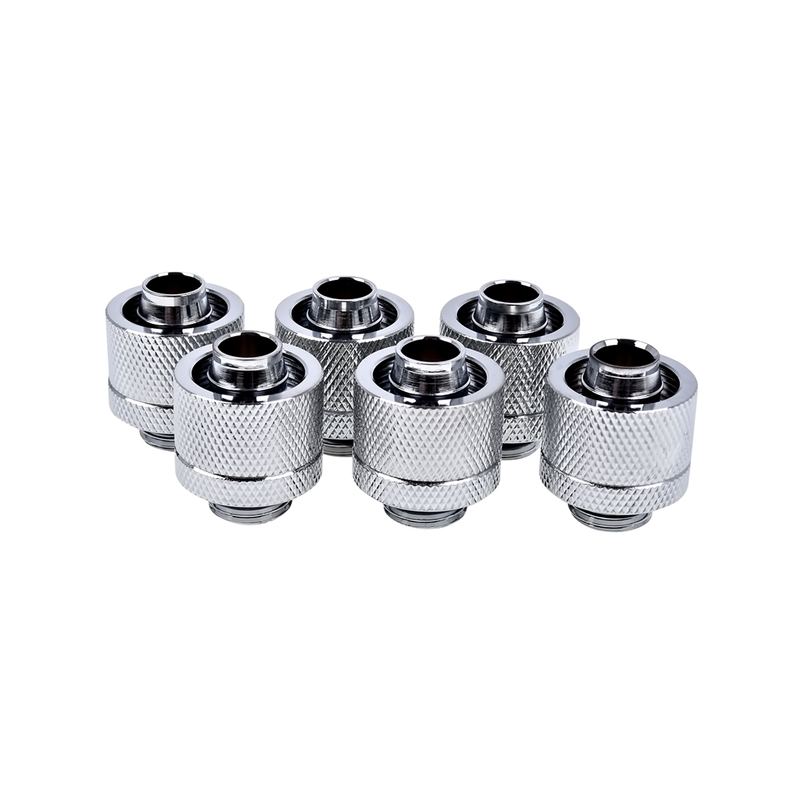 Alphacool G1/4 - 16/10mm Vízcső csatlakozó - Króm (6db) (17235)