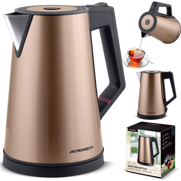Električni kuhalnik vode 1,7l Berdsen BD-708 copper