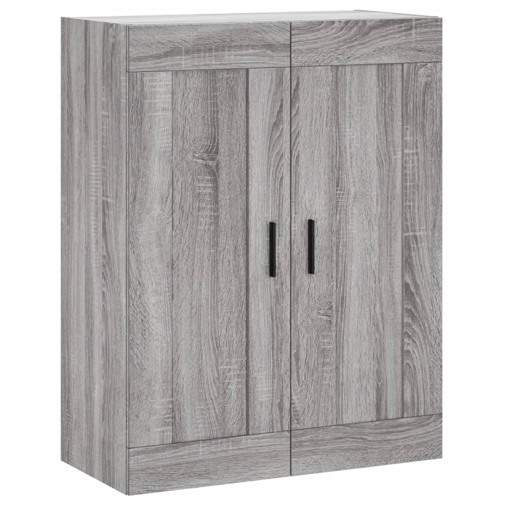 szürke sonoma szerelt fa fali szekrény 69,5 x 34 x 90 cm (830402)